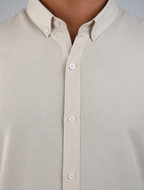 LONG SLEEVE LINEN SHIRT BEIGE