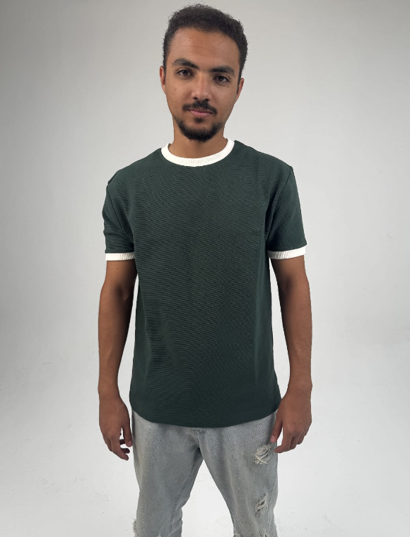 Dark Green Ringer Tee