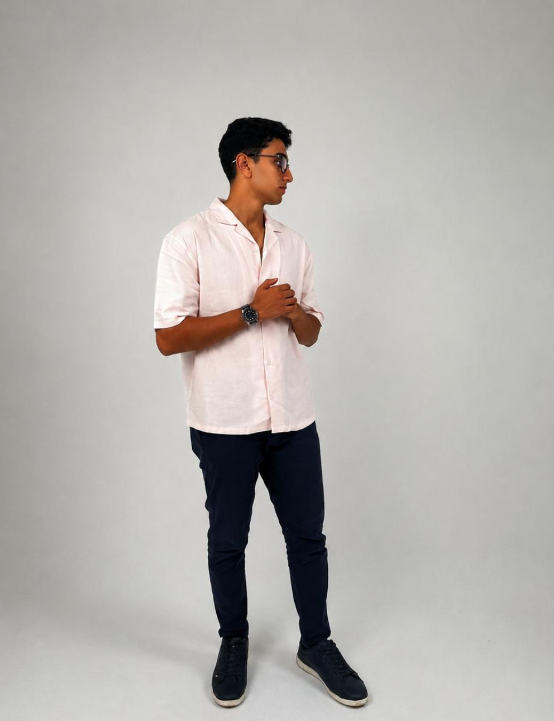 Half sleeve linen Shirt